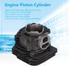 Top Engine End Cylinder Set Piston Gasket Kit, 50mm Cylinder Diameter, High Silicon Aluminum Alloy, Wear and Resistant, for TS410 TS420 Replacement view 2