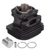 Top Engine End Cylinder Set Piston Gasket Kit, 50mm Cylinder Diameter, High Silicon Aluminum Alloy, Wear and Resistant, for TS410 TS420 Replacement view 4