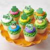 DecoPac St. Patrick's Day Rings, Cupcake Decorations, Cupcake Toppers Featuring Green Shamrock and Leprechauns, Food Safe Cake Topper 24 Pack view 3