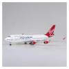 Scale Aircraft 47CM for Virgin Atlantic 747 Plane Model B747 Aircraft British Airline Model Diecast Resin Scale Aircraft Suitable for Display(No Light) view 1