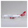 Scale Aircraft 47CM for Virgin Atlantic 747 Plane Model B747 Aircraft British Airline Model Diecast Resin Scale Aircraft Suitable for Display(No Light) view 3