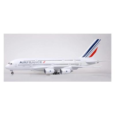 Scale Aircraft 50.5CM 1/160 for A-380 A380 Air France Airline Model Diecast Resin Plane Simulated Scale Aircraft Souvenirs Suitable for Display(No Light)