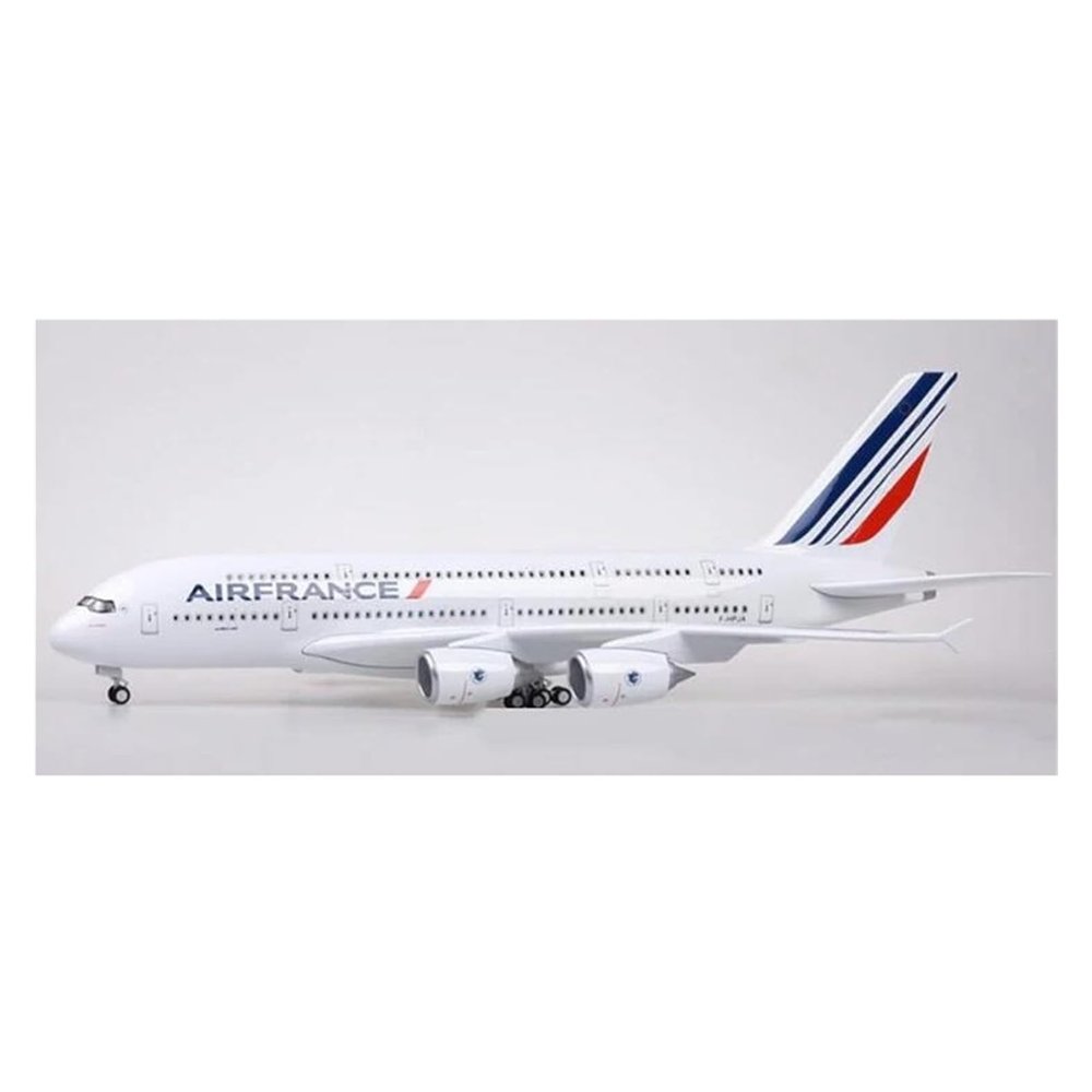 Scale Aircraft 50.5CM 1/160 for A-380 A380 Air France Airline Model Diecast Resin Plane Simulated Scale Aircraft Souvenirs Suitable for Display(No Light)