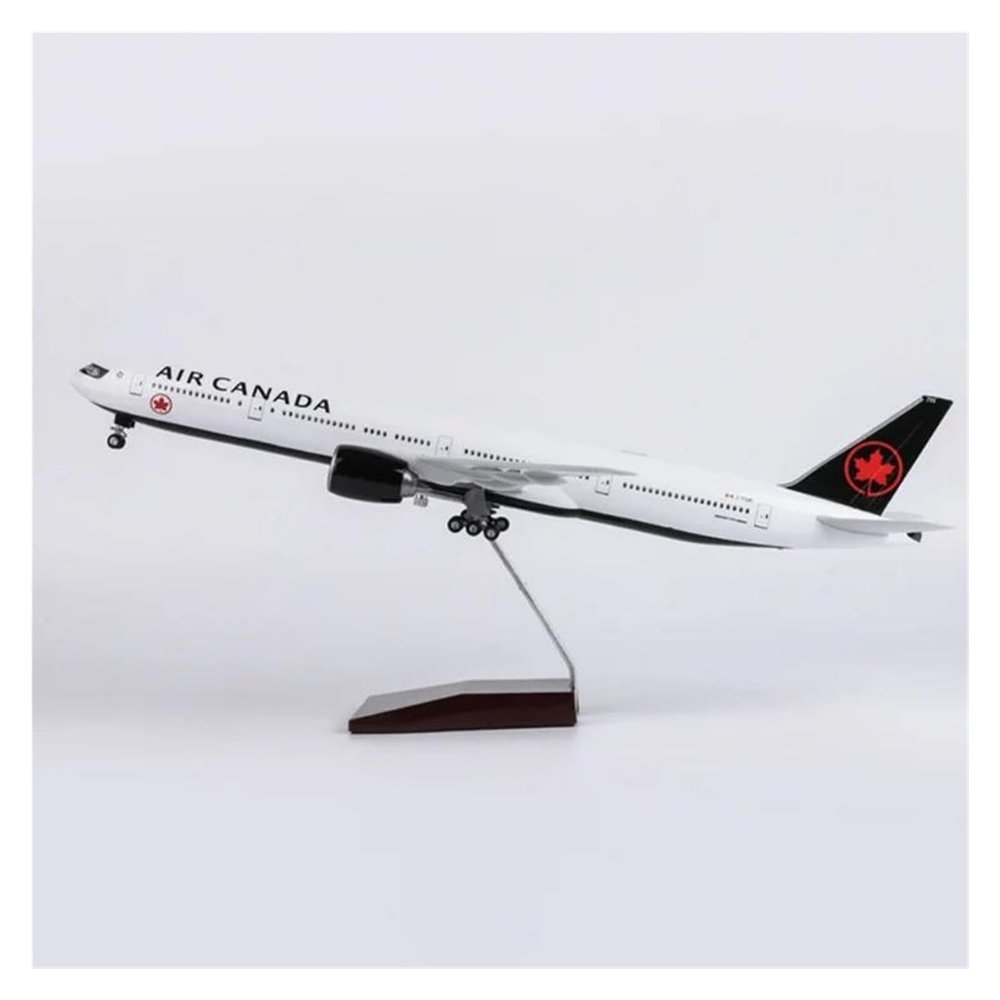 LIUSANGLIU Scale Aircraft 47CM 1/157 for 777 B777 Aircraft Canada Airlines Model Resin Simulated Scale Aircraft Decorative Souvenirs Suitable for Display(No Light)