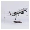 LIUSANGLIU Scale Aircraft 47CM 1/157 for 777 B777 Aircraft Canada Airlines Model Resin Simulated Scale Aircraft Decorative Souvenirs Suitable for Display(No Light) view 2