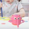 Amagogo Early Education Drawing Robot Educational Tool with 100 Cards and 2 Pens Cute Learning Teach Art for Boys Girls Children, Pink view 4