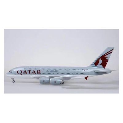 Scale Aircraft 50.5CM 1/160 for A380 Qatar Airline Model Diecast Resin Plane Collection Souvenirs Suitable for Display(No Light)