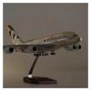 Scale Aircraft 50.5CM 1/160 for 380 A380 ETIHAD Airline Model Diecast Plastic Resin Plane Model Passenger Aircraft Model Suitable for Display(with Light) view 1