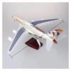 Scale Aircraft 50.5CM 1/160 for 380 A380 ETIHAD Airline Model Diecast Plastic Resin Plane Model Passenger Aircraft Model Suitable for Display(with Light) view 3