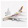 Scale Aircraft 1:400 for A380 A6-APC Plane Model Eithad Airline Model Diecast Alloy Plane Model Simulated Scale Aircraft Suitable for Display view 1
