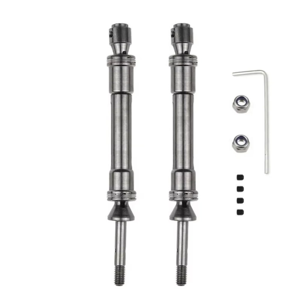 for Traxxas for Slash 4X4 for Slash for Rustler for VXL for Stampede 4X4 for VXL 1/10 CVD Cardan Shaft Model Car Drive Shaft Assembly Heavy Duty RC Car Repair Kit(Metallic,Rear)