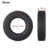 for Tamiya 1/14 RC Trailer Tractor Truck Car Upgrade Parts 2/4Pcs 22mm 25mm Front Rear Rubber Tyres Wheel Tires RC Vehicle Wheels Tires(4pcs,22mm) view 2