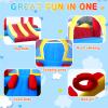 Bounce House with Double Slide,5-in-1 Inflatable Jumping Castle for Toddlers & Kids 2-10, Features Basketball Hoop & Large Bounce Area, Fast Setup with Blower for Outdoor Indoor Play view 2