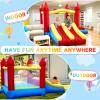 Bounce House with Double Slide,5-in-1 Inflatable Jumping Castle for Toddlers & Kids 2-10, Features Basketball Hoop & Large Bounce Area, Fast Setup with Blower for Outdoor Indoor Play view 3