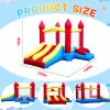Bounce House with Double Slide,5-in-1 Inflatable Jumping Castle for Toddlers & Kids 2-10, Features Basketball Hoop & Large Bounce Area, Fast Setup with Blower for Outdoor Indoor Play view 4