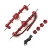 for MN168 1/12 RC Car Upgrade Parts Accessories Metal Front and Rear Portal Axle 12mm Wheel Hex Adapter RC Upgrade Accessories(Red) view 3