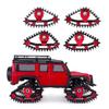 XinGeeek 4PCS TRX4M Snow Tires,Snow Tracks Tires Wheels for Traxxas 1/18 TRX4M RC Crawler Car Upgrades Part (Red) view 1