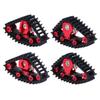 XinGeeek 4PCS TRX4M Snow Tires,Snow Tracks Tires Wheels for Traxxas 1/18 TRX4M RC Crawler Car Upgrades Part (Red) view 2