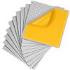 MIMAX Peel-and-Stick Baseplates 10PCS (10"x10"), Toy Building Brick Blocks Base Plates, Self Adhesive Baseplate for All Major Brands, Build On Table Wall (Light Gray) view 1