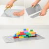 MIMAX Peel-and-Stick Baseplates 10PCS (10"x10"), Toy Building Brick Blocks Base Plates, Self Adhesive Baseplate for All Major Brands, Build On Table Wall (Light Gray) view 3