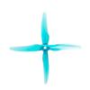 16 Piece 51455 5 Inch 4 Tri Propeller Compatible With CW CCW Brushless FPV Racing Drone Compatible Props(8 pair Blue) view 1