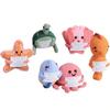 6pcs Positive Crochet Animals, Emotional Support Crochet Turtle Starfish Sea Shell Seahorse Octopus Fish Gift for Best Friends/mom/Coworkers, Ideal for Valentines Day,Birthday and Mother's Day etc view 1