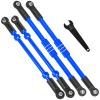 BRCatWPark RC Turnbuckles Camber Links Upgrades Part for 1/10 E-maxx T-maxx,Aluminum Alloy Adjustable Turnbuckles Hop-Up,Replace Part#3941 5143,Navy Blue view 1