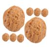 Zerodeko 8pcs Artificial Nuts Decorations Walnut Model Faux Nut Models for Restaurant Home Decor view 1