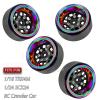 BRCatWPark RC 1.3 Beadlock Wheel Rims for 1/18 TRX4M 1/24 SCX24 RC Crawler Car,Aluminum Alloy Beadlock Wheel Rim Hub,4Pcs RC Off Road Buggy Rally Truck Car Wheels Rims,Black view 2