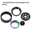 BRCatWPark RC 1.3 Beadlock Wheel Rims for 1/18 TRX4M 1/24 SCX24 RC Crawler Car,Aluminum Alloy Beadlock Wheel Rim Hub,4Pcs RC Off Road Buggy Rally Truck Car Wheels Rims,Black view 4