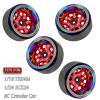 BRCatWPark RC 1.3 Beadlock Wheel Rims for 1/18 TRX4M 1/24 SCX24 RC Crawler Car,Aluminum Alloy Beadlock Wheel Rim Hub,4Pcs RC Off Road Buggy Rally Truck Car Wheels Rims,Red view 2