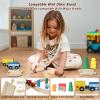 33Pcs Magnetic Wooden Train Set - Expandable Tracks Fit Thomas Brio - Educational Toy Fosters Imagination, Creativity, Logical Thinking, Ideal Birthday for Toddlers Kids Ages 3-6 view 4