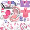Lehoo Castle Doctor Kit for Toddlers 3-5 Girls, Kids Dentist Play Set, Toys for 3 4+ Year Old Girls, Pretend Play for Toddlers, Kids Doctor Playset, Medical Kits for Boys 3 4 5 view 1