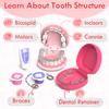 Lehoo Castle Doctor Kit for Toddlers 3-5 Girls, Kids Dentist Play Set, Toys for 3 4+ Year Old Girls, Pretend Play for Toddlers, Kids Doctor Playset, Medical Kits for Boys 3 4 5 view 4