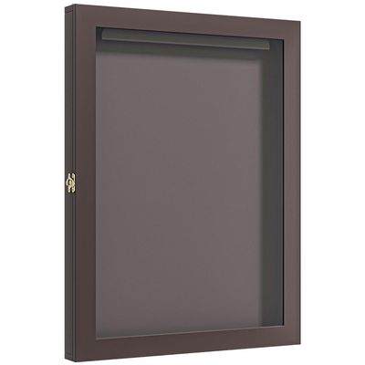 28" x 35" UV-Resistant Sports Jersey Frame Display Case, Brown
