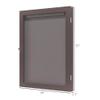 28" x 35" UV-Resistant Sports Jersey Frame Display Case, Brown view 3