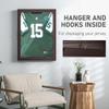 28" x 35" UV-Resistant Sports Jersey Frame Display Case, Brown view 4