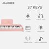 JALOKEE Kids Piano Keyboard, Digital Piano for Kids, Music Educational Instrument Toy, Wood Toy for 3+ Girls and Boys (Pink, 37 Keys) view 2