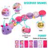 Baby Stuffed Animal Toys for 0-6 6-12 Months, Baby Musical Caterpillar Tummy Time Toys for Babies 3 6 9 12 18 Months, Newborn Infant Sensory Toys Gifts for 1 2 Year Old Boys Girls view 3