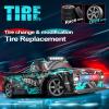Authticar RC Drift Car, 1:16 Scale Pickup, 25KM/H High Speed Remote Control Car, with LED Lights Extra Tires 4WD Drift RC Truck for Adults and Teen view 2