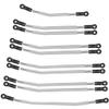313mm/324mm Metal Link Set Linkage Steering Rod with Nylon End Kit for 1/10 RC Crawler Car Compliable with Axial SCX10 SCX10II 90046 (324mm) view 4