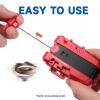2 Pack X String Launcher, Blade X Gyro Launcher Set for Players Battles, Only Work with X Right Spinning Tops (Red + Blue) view 2