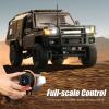 Authticar RC Crawler, 1:12 Scale MN82 New Upgrades MN82S Travel Version RC Crawler, 4WD LC79 Land Cruiser Rock Crawler with Lights, Speed Adjustment, Crane, Tires, Suitcase for Teens Adults (Black) view 3