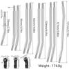 313mm/324mm Metal Link Set Linkage Steering Rod with Nylon End Kit for 1/10 RC Crawler Car Compliable with Axial SCX10 SCX10II 90046 (313mm) view 4