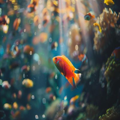 1000 Piece Adult Jigsaw Puzzle, Small Fish Under The Sea, Amazing Bright Colours, Mysterious Ocean Puzzle for Jigsaw Lovers
