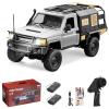 Authticar RC Crawler, 1:12 Scale MN82 New Upgrades MN82S Travel Version RC Crawler, 4WD LC79 Land Cruiser Rock Crawler with Lights, Speed Adjustment, Crane, Tires, Suitcase for Teens Adults (Silver) view 1