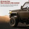 Authticar RC Crawler, 1:12 Scale MN82 New Upgrades MN82S Travel Version RC Crawler, 4WD LC79 Land Cruiser Rock Crawler with Lights, Speed Adjustment, Crane, Tires, Suitcase for Teens Adults (Silver) view 4