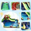 15ft Inflatable Bounce House with Water Slide, Blow up Water Pool Ball Pit for Kids 3-8 Birthday Party Games Indoor Outdoor view 4