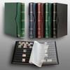 Prophila stockbook Stamp Album (New) 64 Black Sides with slipcase, Padded Green Cover view 2