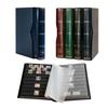 Prophila stockbook Stamp Album (New) 64 Black Sides with slipcase, Padded Blue Cover view 1